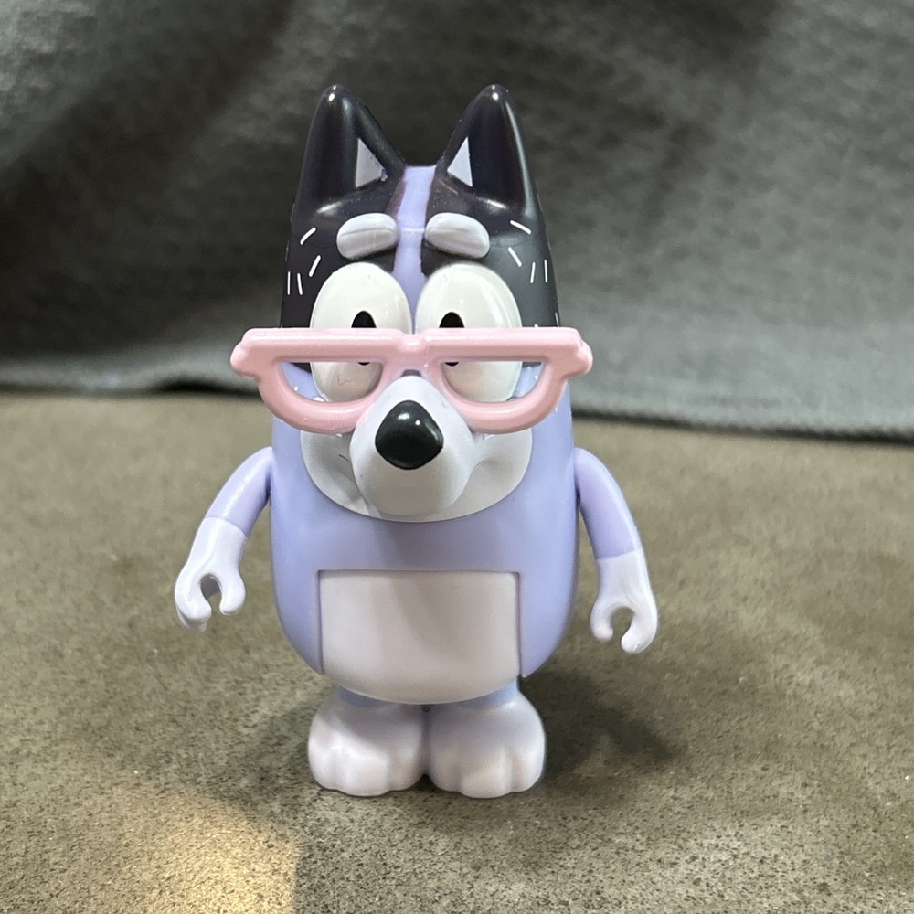 Bluey Nana‎ Figure Grandma Chris Glasses Blue Nana Extended Family Heeler